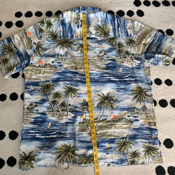 Vintage Chaps Ralph Lauren Hawaiian Casual Button Down Shirt - Picture 11 of 11